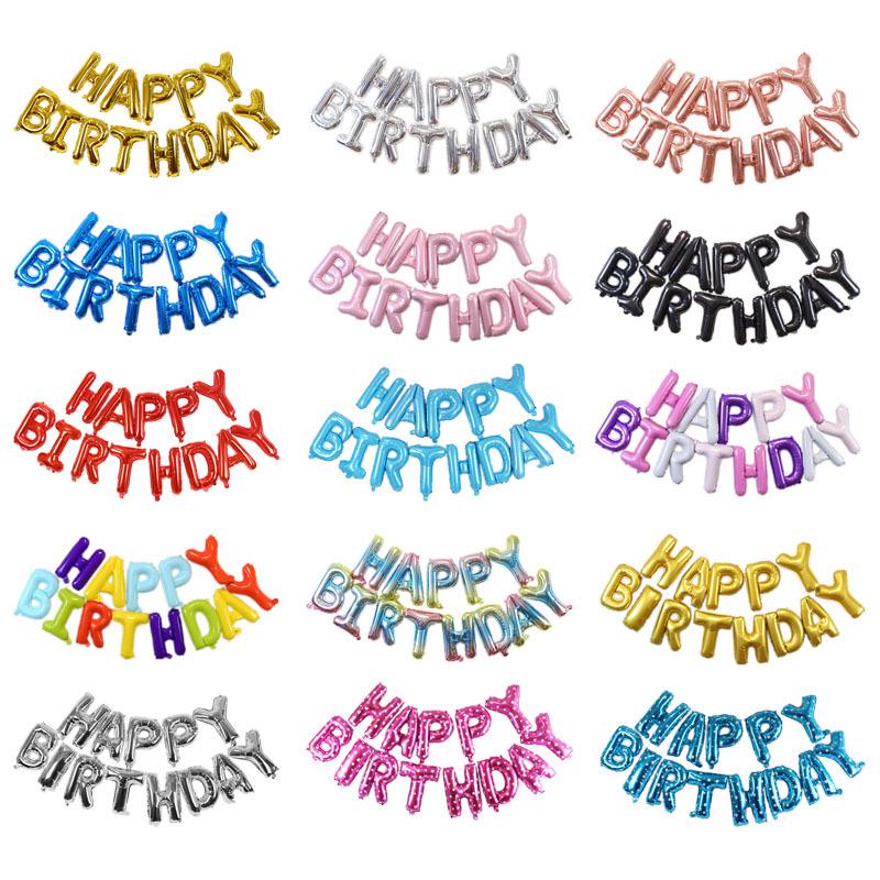 16" Happy Birthday Foil Balloons for Kids & Adults Party Decorations