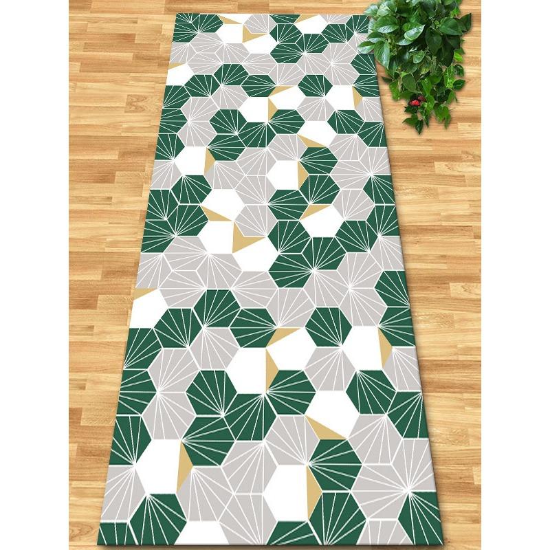 Flowers and Plank Home Balcony 3D Passageway Long Corridor Carpet Spring Floral Pattern Entryway Stairway Rugs Room Aisle Mat