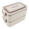 2 Tier Stackable   Box 304 Stainless Steel Insulated Lunch Containers Lkproof Compartment Portable Food Container for School