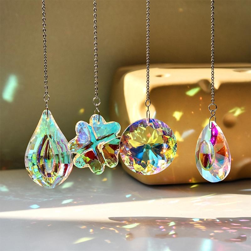 1/4Pcs  Sun Catchers For Window Hanging Light Catcher Rainbow Maker For Home Light Chandelier Prism Home Decor