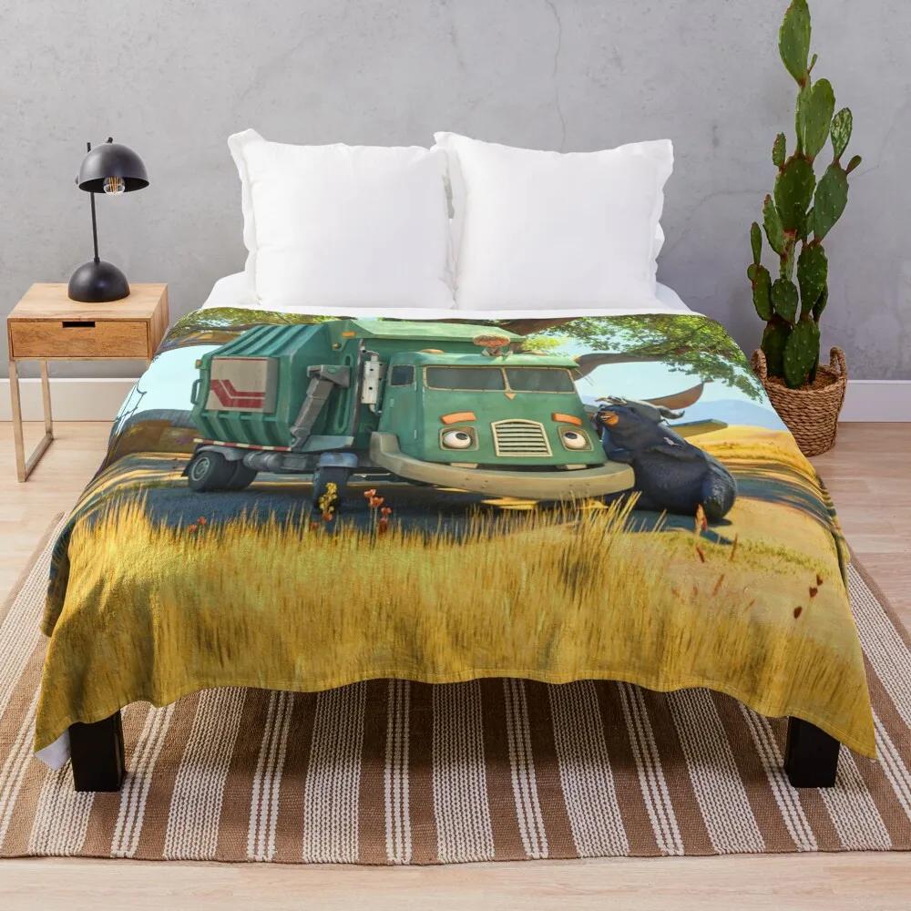 Funny Trash Truck gift for fans trash truck netflix Throw Blanket Thermal Blanket Warm Blanket Multi-Purpose wednesday 100cmx150cm