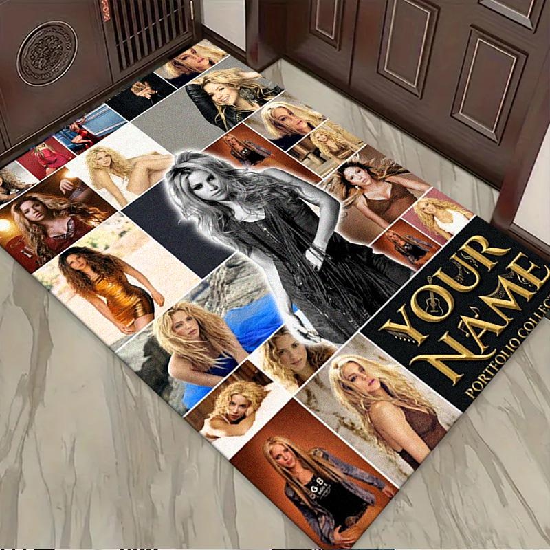 Name Custom Shakira Carpet Rug for Living Room Bedroom Home Sofa Decoration,Kids play Non-slip Floor Mat