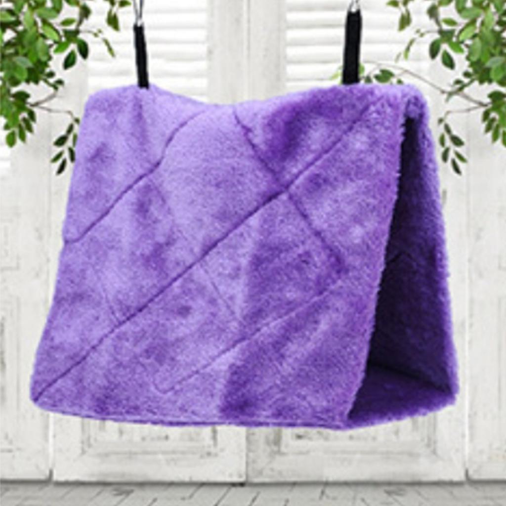 Warm Bird Parrot Nest Soft Plush Bird Parrot Hammock Warm Hanging Bed For Pet Cave Cage Hut Tent Toy House for Small Animals