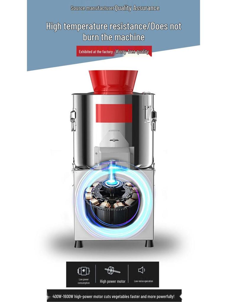 Commercial Electric Vegetable Chopper & Mincer for Chicken Feed and Granular Filling