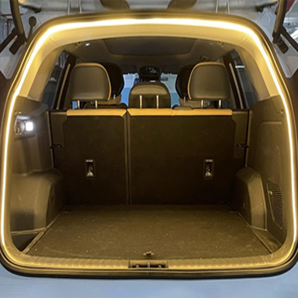 LED Dynamic Flowing Light Strip No Drilling Automatic Tail Box Light Auto Sensor Tail Light Strip for Sedan SUV Hatchback Pickup