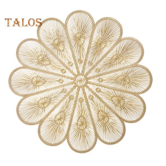 

ПВХ подставка для столовых приборов теплоизоляция коврик для стола подставки для чашек нескользящая подставка для обеденного стола защищает стол от ожогов пятна декор для дома кухня бар S золотистый