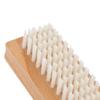 Wooden Handle Double Sided Nail Brush Nylon Bristles Cuticle Cleaning Brush  Manicure Pedicure Care