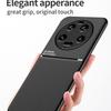 For Xiaomi 13 Ultra Lines Imprinted PU Leather+TPU Case Magnetic Car Holder Phone Cover