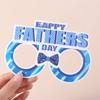 30pcs Cap Mustache Glasses DAD Photography Decor Blue Dress Up Costume Mask  Birthday Supplies