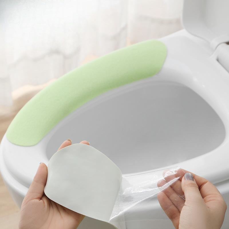 Toilet Seat Cushion Household Four Seasons Paste Washable Toilet Cushion Toilet Cushion Toilet Cover Batch