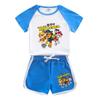 Paw Patrol Kids' Cotton T-Shirt & Shorts Set - Summer Style Boys' Casual Outfit