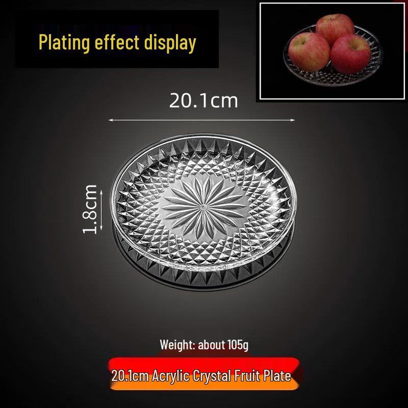 Acrylic Transparent Fruit & Snack Dish Set