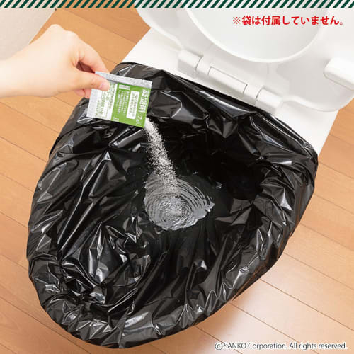[Made in Japan] Sanko Emergency Portable Toilet for Disasters, Travel, Camping, and Emergency Preparedness, Replacement Coagulant, 30-Pack, Long-Term