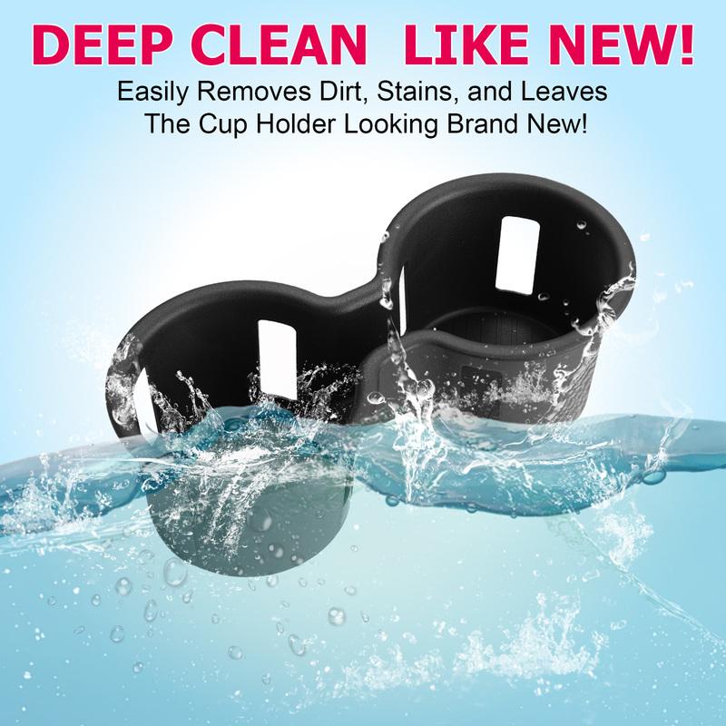 1PCS Black Car Interior Non-Slip Center Console Cup Holder Ert TPE Drink Box Organizer for Honda Pilot  2024 2025 Hybrid