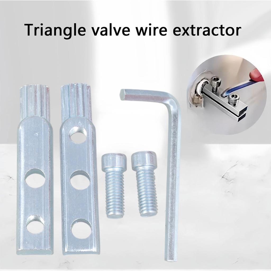 Broken Faucet Removal Tool Set Faucet Angle Valves Broken Wire Extractor for Extraction of Damaged Faucet Pipe Screw