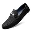 Men's Fashionable Cowhide Loafers - Breathable, Soft Sole Casual Driving Moccasins
