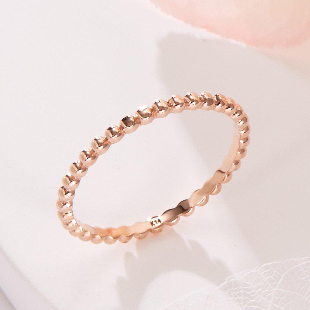 [Bnbgold] 14K 1.5mm Bubble Ball All-Band Ring Npr41622