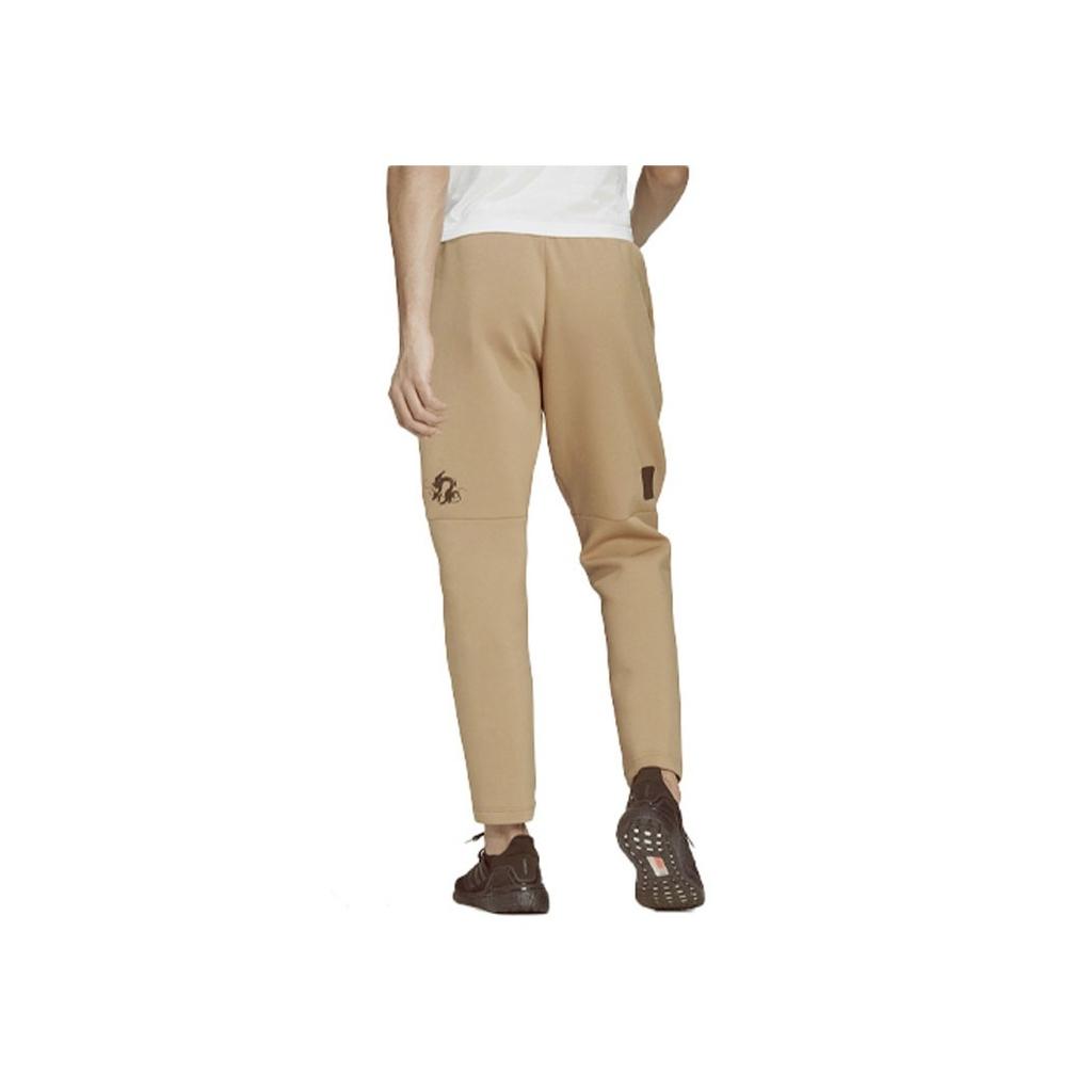 Adidas Warm-Up Knit Pants Men Bottoms Cardboard-Yellow GU1763