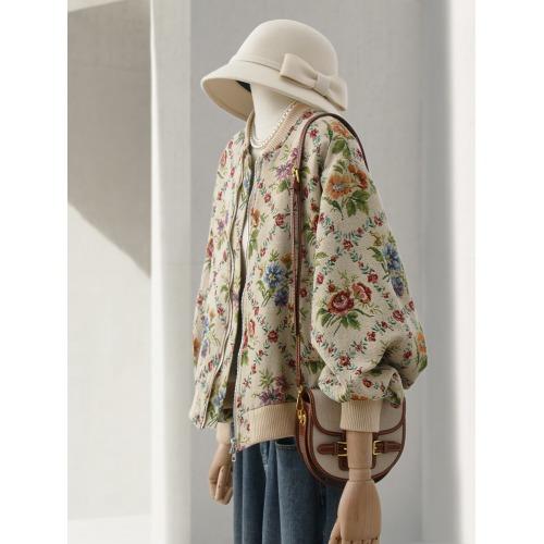Retro Feel Oil Painting Embroidery Jacket