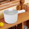 Multifunktionskocher 1,8L Haushalt 2 Stufen 450W Hot Pot Elektrischer Reiskocher Studentenwohnheim Mini Antihaftpfanne Töpfe