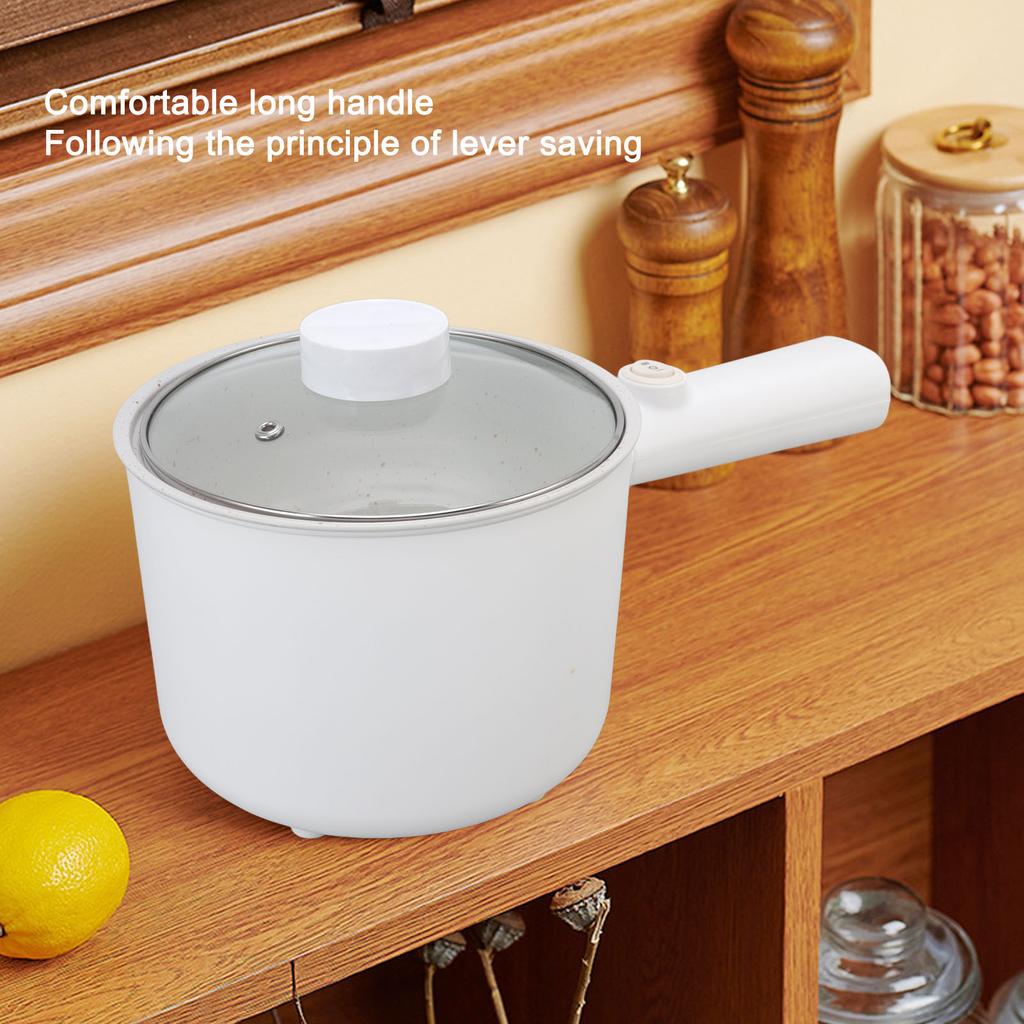 Multifunktionskocher 1,8L Haushalt 2 Stufen 450W Hot Pot Elektrischer Reiskocher Studentenwohnheim Mini Antihaftpfanne Töpfe