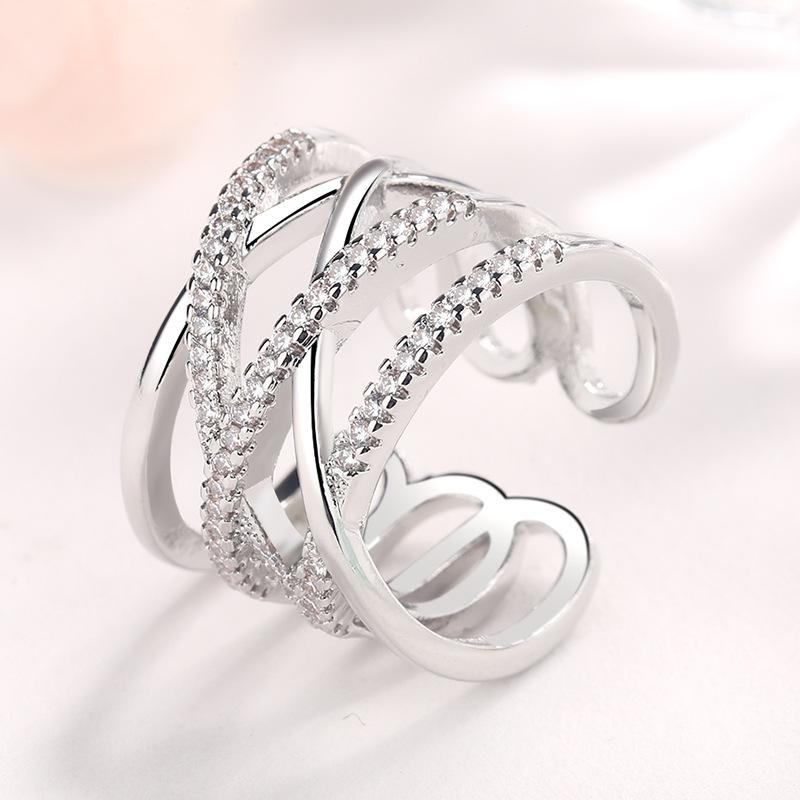 Copper Simple Classics 5A Zircon Nice Rings For Women Cassic Wedding Engagement Wedding Bands Fine Jewelry Gift