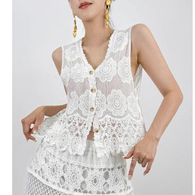 Women's Fashion Casual Summer Spring Solid Color Print Sleeveless V-Neck Blouses & Shirts