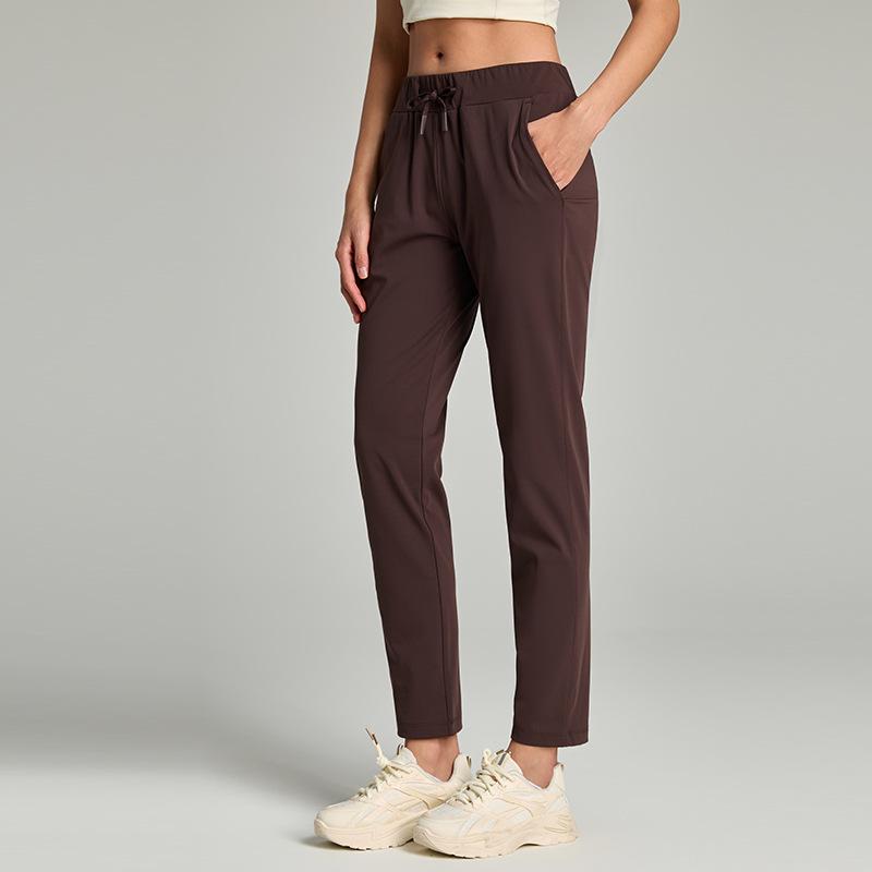 Yuantu's new elastic loose straight sweatpants women's drawstring waist yoga pants Pilates fitness casual trousers