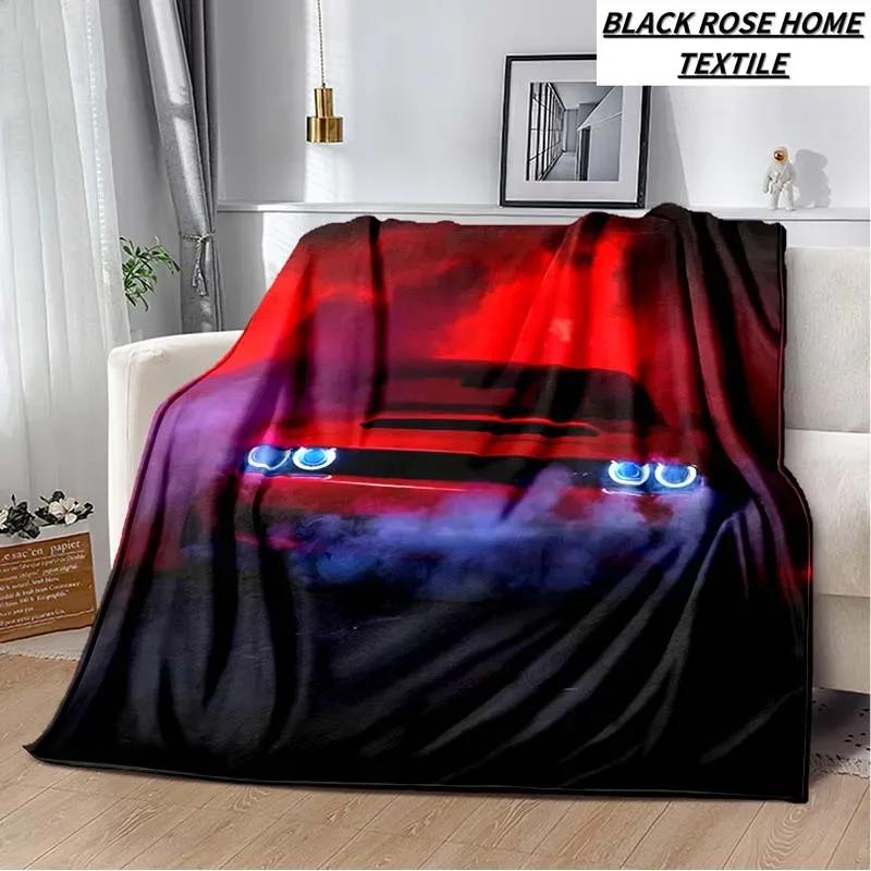 

Модный художественный принт Srt Hellcat Racing Плед для гостиной дивана Полуденный перерыв Плюшевый спальный плед для спальни мальчика Мягкая простыня Подарок 30x40in