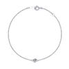 [Sears] Bracelet, 1 Birthstone, Silver, Pink Tourmaline (October) B6129-sv-10