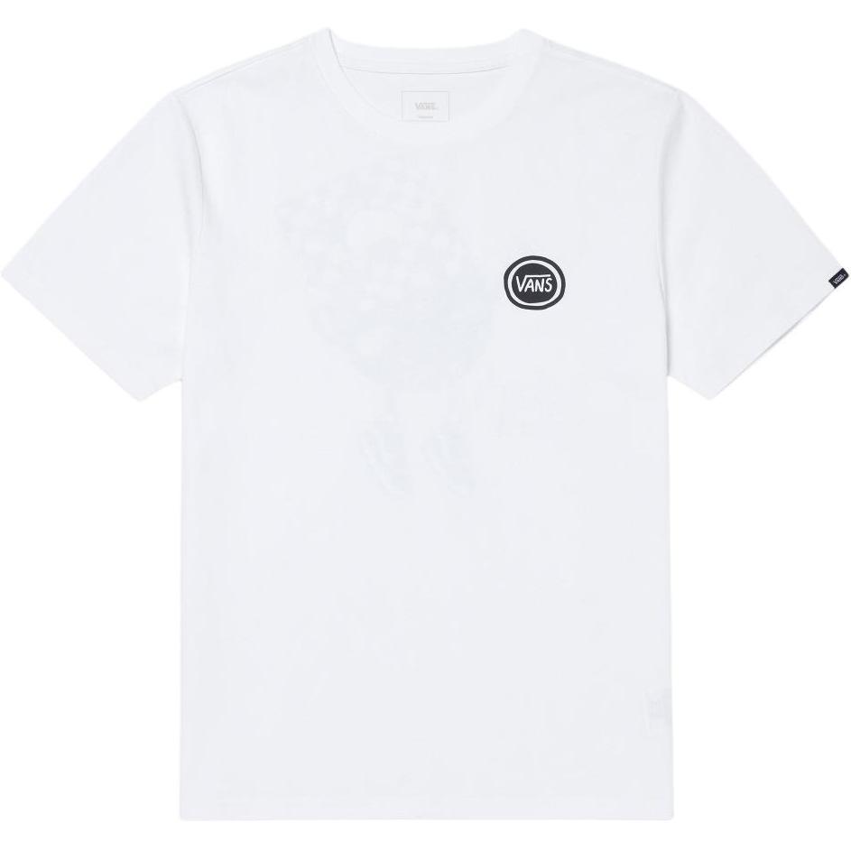 

Vans Футболка с круглым вырезом и принтом с узором, прямая футболка с короткими рукавами, мужские топы, белые VN000GPX-WHT L