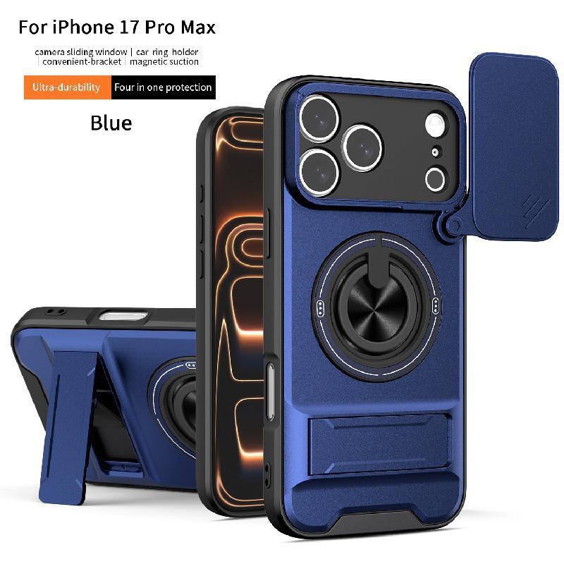 

iPhone 17 Pro Max Air Magnetic Ring Case: New Push-Window, Anti-Drop Protection iPhone 14 6.1