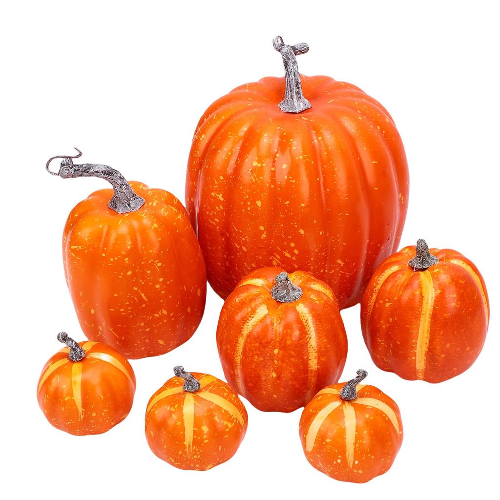 Foam Pumpkins Set Multifunctional Reusable Faux Foam Pumpkins Decoration for Indoor Outdoor