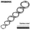 PRO BEROS Stainless Steel Double Loop Fishing Rings (100 Pcs) - DAC001