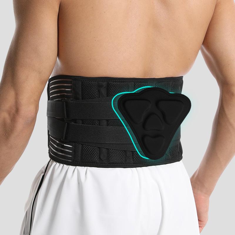 The Fixed Waist Support Belt with Waist Pad Is A Four Season Men's Double Layer Fitness Waist Support Belt