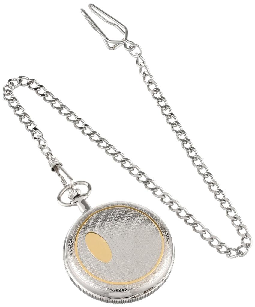 Charles-Hubert- Paris 3860 Two-Tone Mechanical Pocket Watch