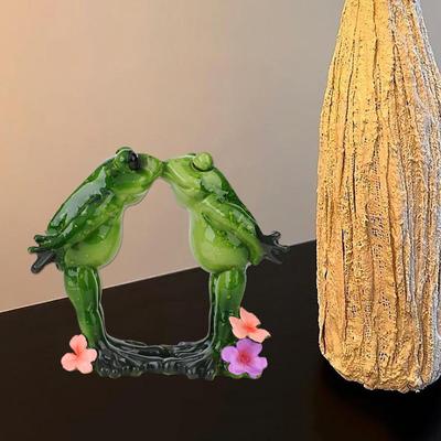 Žabí socha Zvířecí socha Pryskyřičná Sběratelská Kreslená Stolní ozdoba Moderní do obývacího pokoje