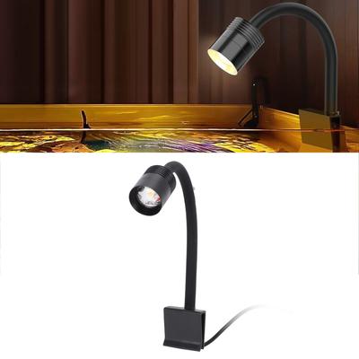 Akvarijní bodové světlo 3 barvy osvětlení   IP65 vodotěsnost 360 stupňů  Otočné rameno s klipem USB   LED klip na ryby