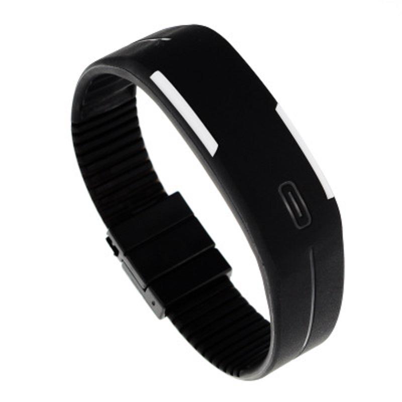 

Men Rubber Women Led Waterproof Watch Date Bracelet Digital Sport New Wristwatch black