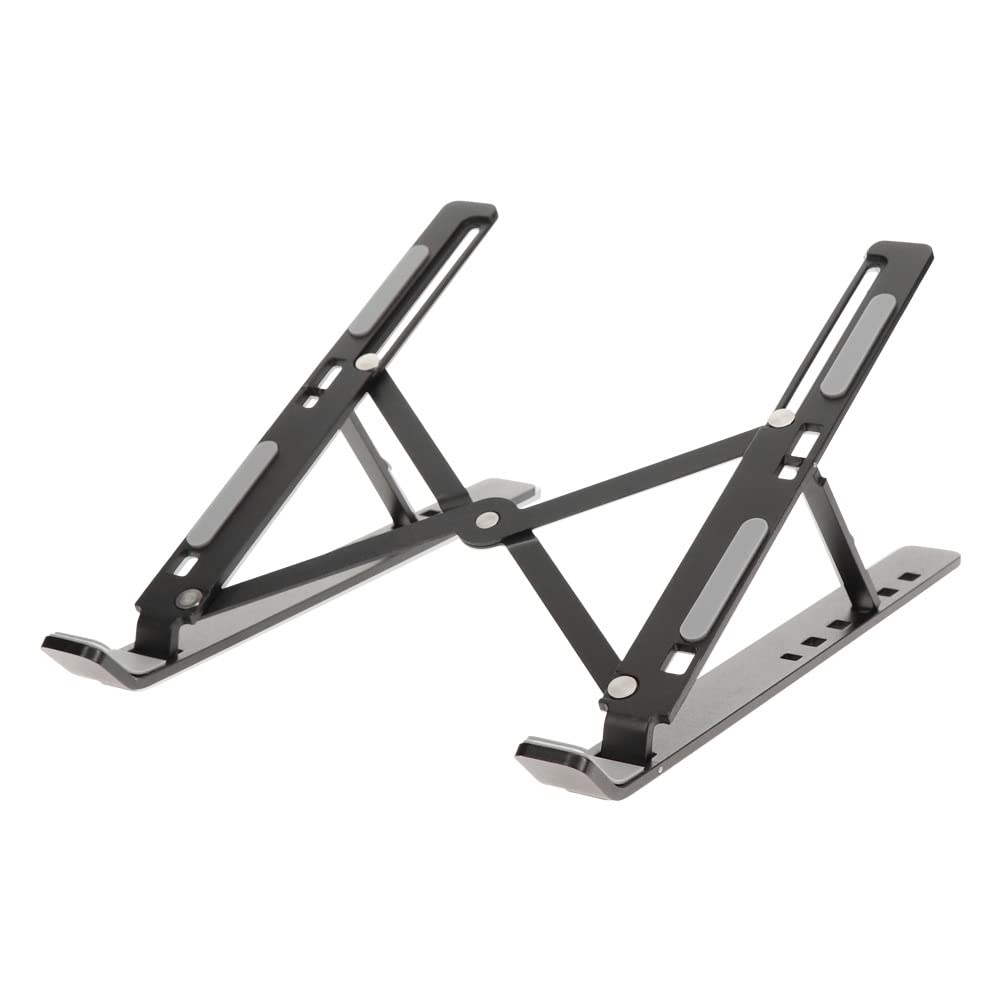 Owltech Foldable Aluminum Laptop Stand with 6 Adjustable Angle Fits up to and Android Lightweight and Includes Dedicated Positions, 17.3-inch Laptops,