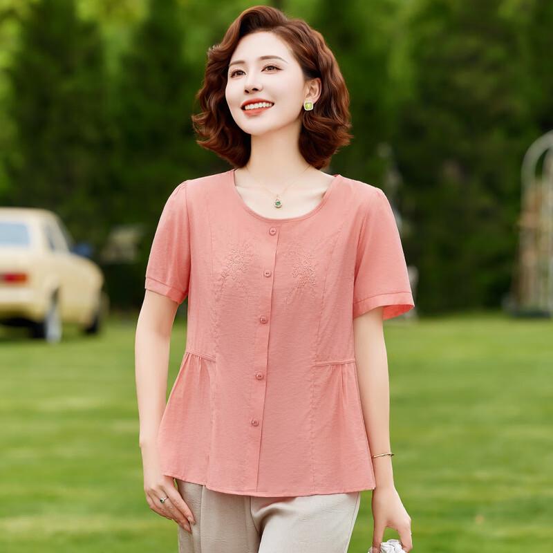 2026 Summer Floral Loose Short-Sleeve Top for Women