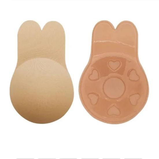 Popular Silicone Adhesive Rabbit Invisible Breast Lift Push Up Silicone Bra Pasties Nipple Cover for Sexy Girl