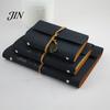 Refillable Journal Notebook Vintage Faux Leather Journal, A5 A6 A7 6 Ring Loose-Leaf Horizontal Line Paper with Retro Metal Leaf Pendant for Writing,