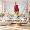 Arazzo da Parete con Nome Personalizzato, Arazzo Decorativo Sfondo Bruno Mars per Dormitorio Casa