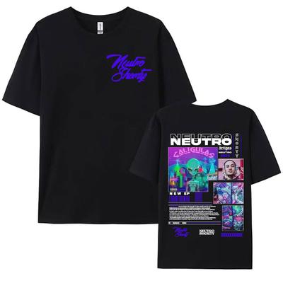 Rapper Neutro Shorty Album Tour 2025 Merch T Shirts Unisexs Clothing Hip Hop Short Sleeve Tshirts Casual 100 Cotton Tshirt Tops