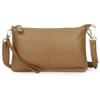 Genuine Leather Women's Crossbody Bag with Wrist Strap - Top Layer Cowhide Shoulder Bag