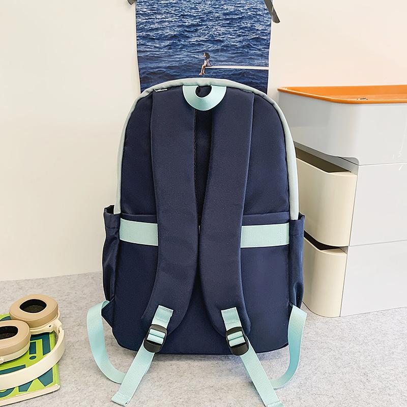 School bag high value letter backpack couple casual simple light commute fashion versatile large capacity