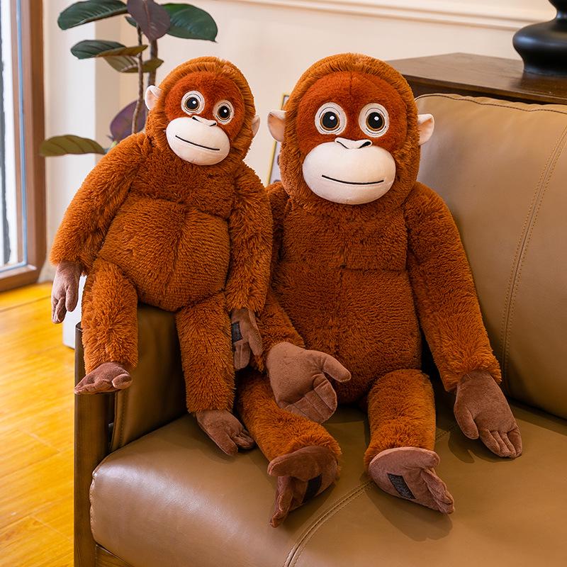 Gorilla Plush Toy: Long-Armed Monkey Soothing Pillow