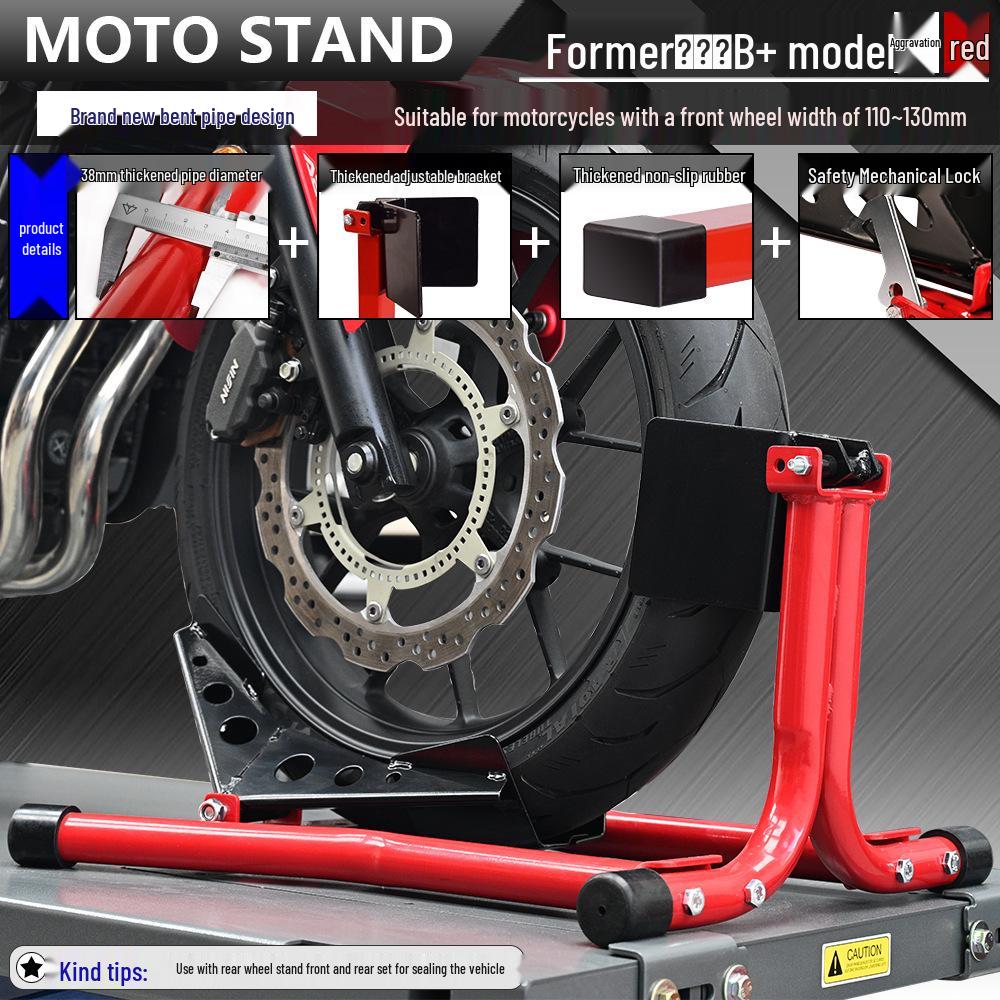 Motorcycle Front Wheel Support and Repair Stand