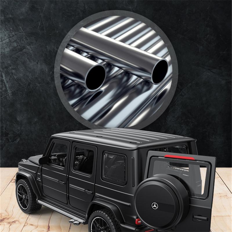 1/32 Benzs G63 SUV Alloy Car Model Diecast Metal Toy Off-road Vehicles Car Model Simulation Sound and Light Collection Kids Gift